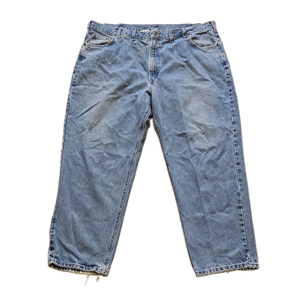 Carhartt B17 Relaxed Fit Jeans Mens 46x30 Light Wash Denim 100% Cotton USA
